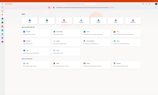 Microsoft Office 365 PWA App Drawer on Chromebook