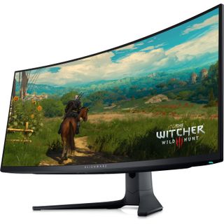 Product render of the Alienware 34 Curved QD-OLED Gaming Monitor (AW3423DWF).