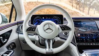 Mercedes EQE steering wheel