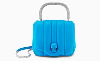 Blue shoulder bag