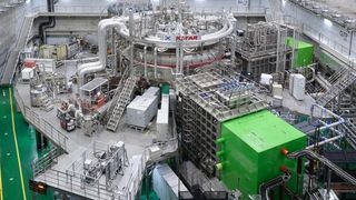 A photo of South Korea's KSTAR nuclear fusion reactor.