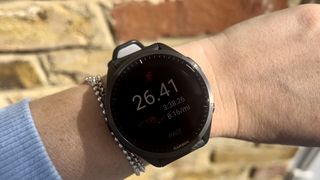 Garmin Forerunner 965 at the end of the London Marathon