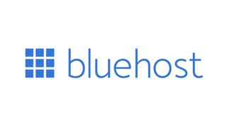 The Bluehost Logo next to blue text reading "Bluehost" set on a white background