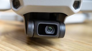 DJI Mini 4K camera and gimbal close-up