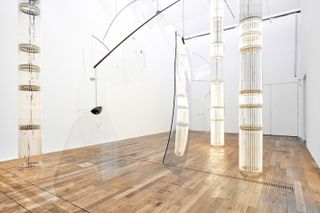 Installation view of Cerith Wyn Evans, ‘....)(‘ at Mostyn, Wales