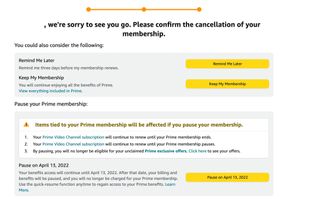 How to cancel Amazon Prime