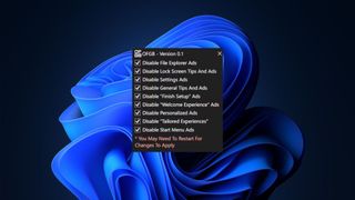 OFGB third-party tool helps remove ads on Windows 11