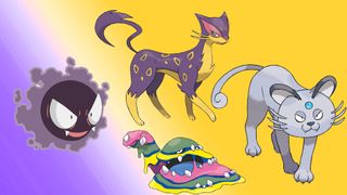 The best dark type Pokémon including Muk, Persian, and Gastley