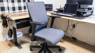 The Vari Task Chair in front of a desk