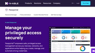 N-Able Passportal website screenshot.