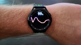 Heart rate monitor test on the Samsung Galaxy Watch 4 Classic