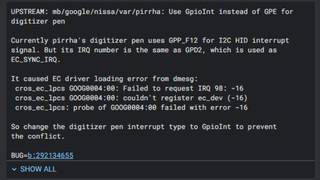 Stylus Pen support code reference for rumored Samsung Chromebook