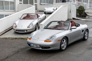 Porsche Boxster and 550 Spyder