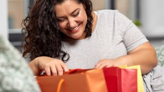 Woman with shopping bags