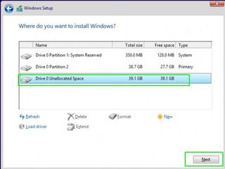 Select partition