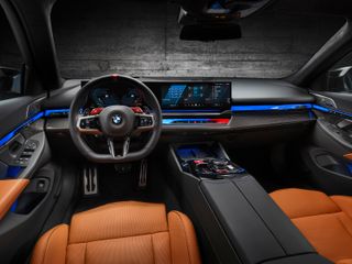 The interior of the new BMW M5