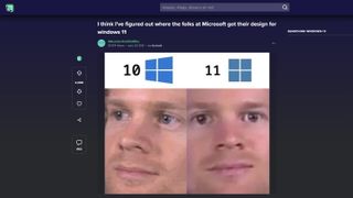 Imgur displaying Windows memes