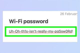 A screenshot showing how to view Wi-Fi passwords on Mac