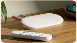 A leaked image of the Google TV streaming box.