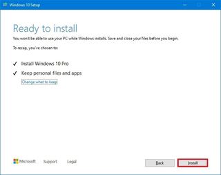 Install Windows 10 version 21H2 with Media Creation Tool