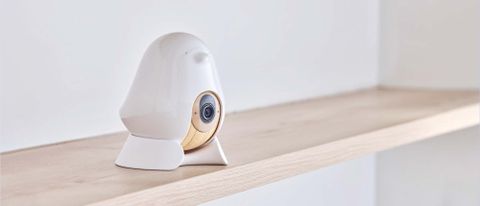 Cubo Ai Plus smart baby monitor on shelf