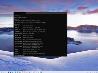 Windows 10 powercfg commands