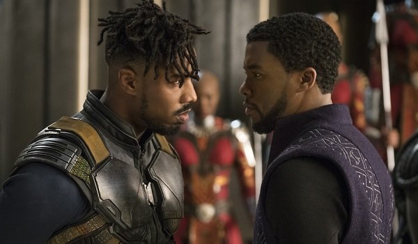 Black Panther Killmonger faces off with T&#039;Challa