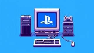 PlayStation running on a retro PC