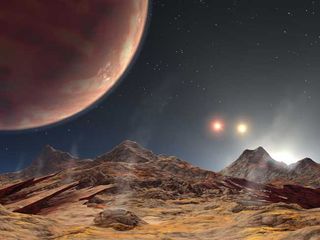Triple Sunset: Planet Discovered in 3-Star System