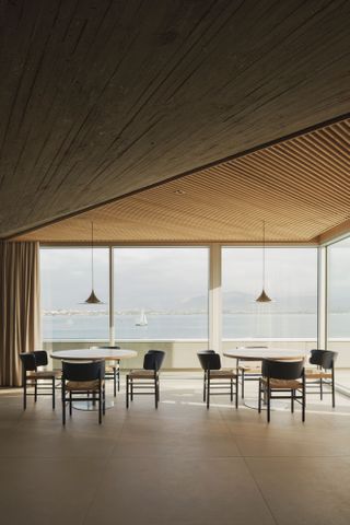 The Cantabrian Maritime Museum Restaurant interior