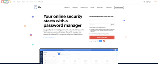 Zoho Vault website screenshot