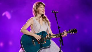 Taylor Swift performs during "Taylor Swift | The Eras Tour" at the National Stadium on March 02, 2024 in Singapore. (Photo by Ashok Kumar/TAS24/Getty Images for TAS Rights Management)