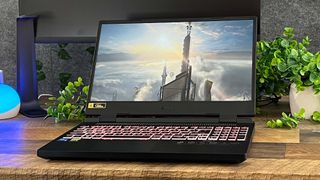 An Acer Nitro 5 sitting on a desk