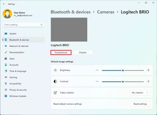 Camera troubleshooter