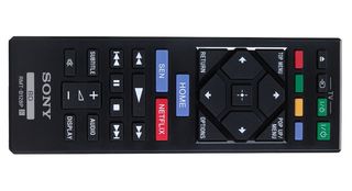 Sony has downsized its remote. It's a touch plasticky but well laid-out and easy to use