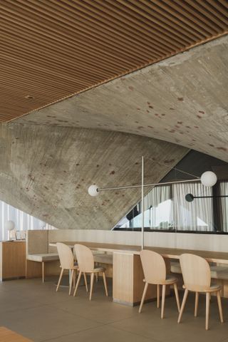 The Cantabrian Maritime Museum Restaurant interior