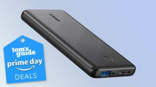 Anker PowerCore Slim portable charger with a Tom&#039;s Guide deal tag