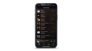 Amazon Music Unlimited mobile app on a smartphone