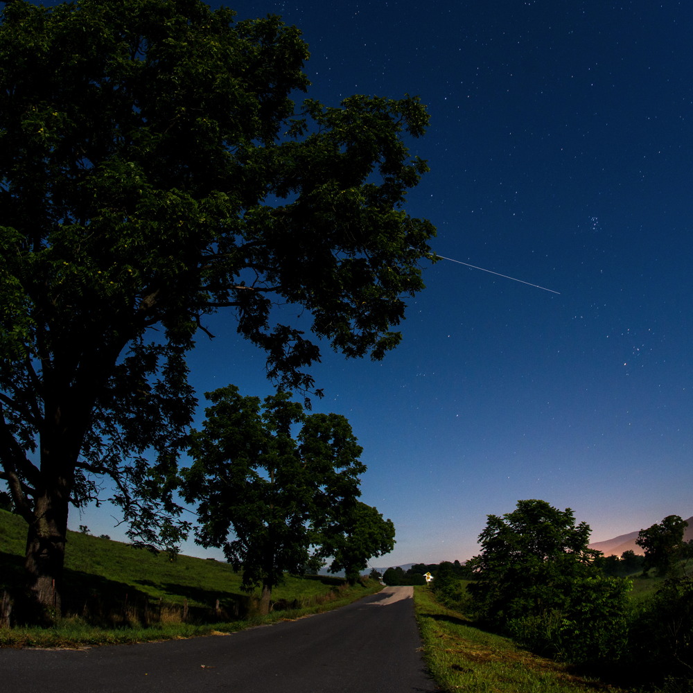 International Space Station in the Sky