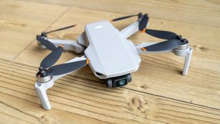 DJI Mini 4K unfolded for flight