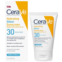 CeraVe Hydrating Sheer Sunscreen SPF 30 for Face and Body: was $17 now $11 @ Amazon