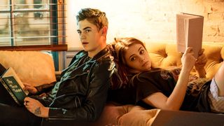 Hero Fiennes Tiffin as Hardin Scott and Josephine Langford as Tessa Young in After