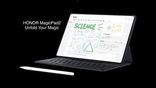 The Honor MagicPad 2 features &quot;AI Formula Recognition.&quot;