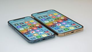 The iPhone 12 Pro Max next to the iPhone 12 Pro