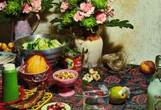 Photograph of Food Alter, from ‘The Rituals Of Nourishment’ series by Louise Hagger & Allie Wist 