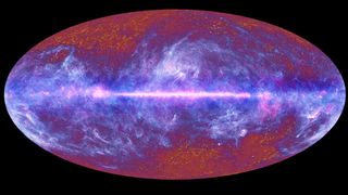 This all-sky image of the cosmic microwave background, created from data collected by the European Space Agency&#039;s Planck satellite&#039;s first all-sky survey, shows echoes of the Big Bang left over from the dawn of the universe.