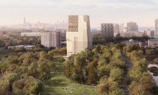 Obama Presidential Center campus in Jackson Park