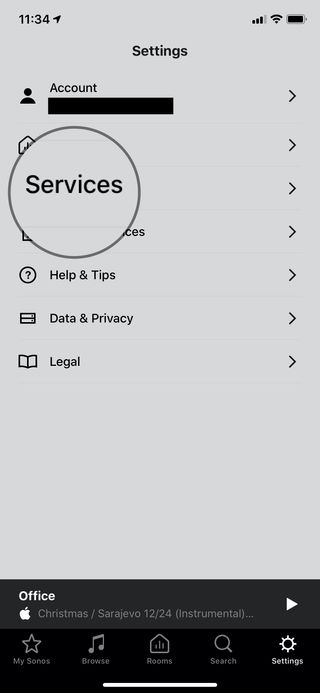 Sonos voice services 1