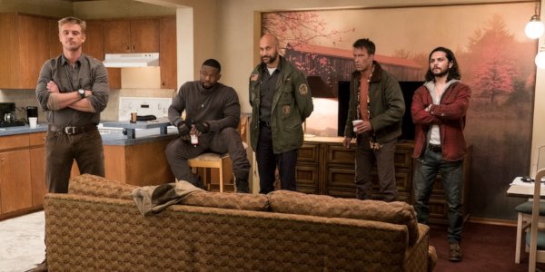 The Predator soldiers lined up to explain themselves in a hotel room