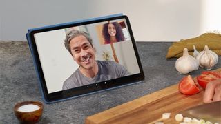 Amazon Fire Max 11 video calling promo